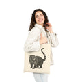 Coati tote bag with detailed wildlife illustration from Wyldelife Collection, featuring a colorful coati design on durable fabric.