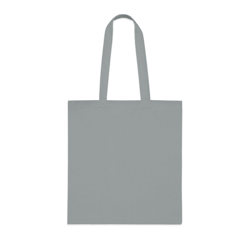 Floral cotton tote bag with "There Is Beauty In Growth" quote, eco-friendly reusable bag by Printify, showcasing its design and handles.
