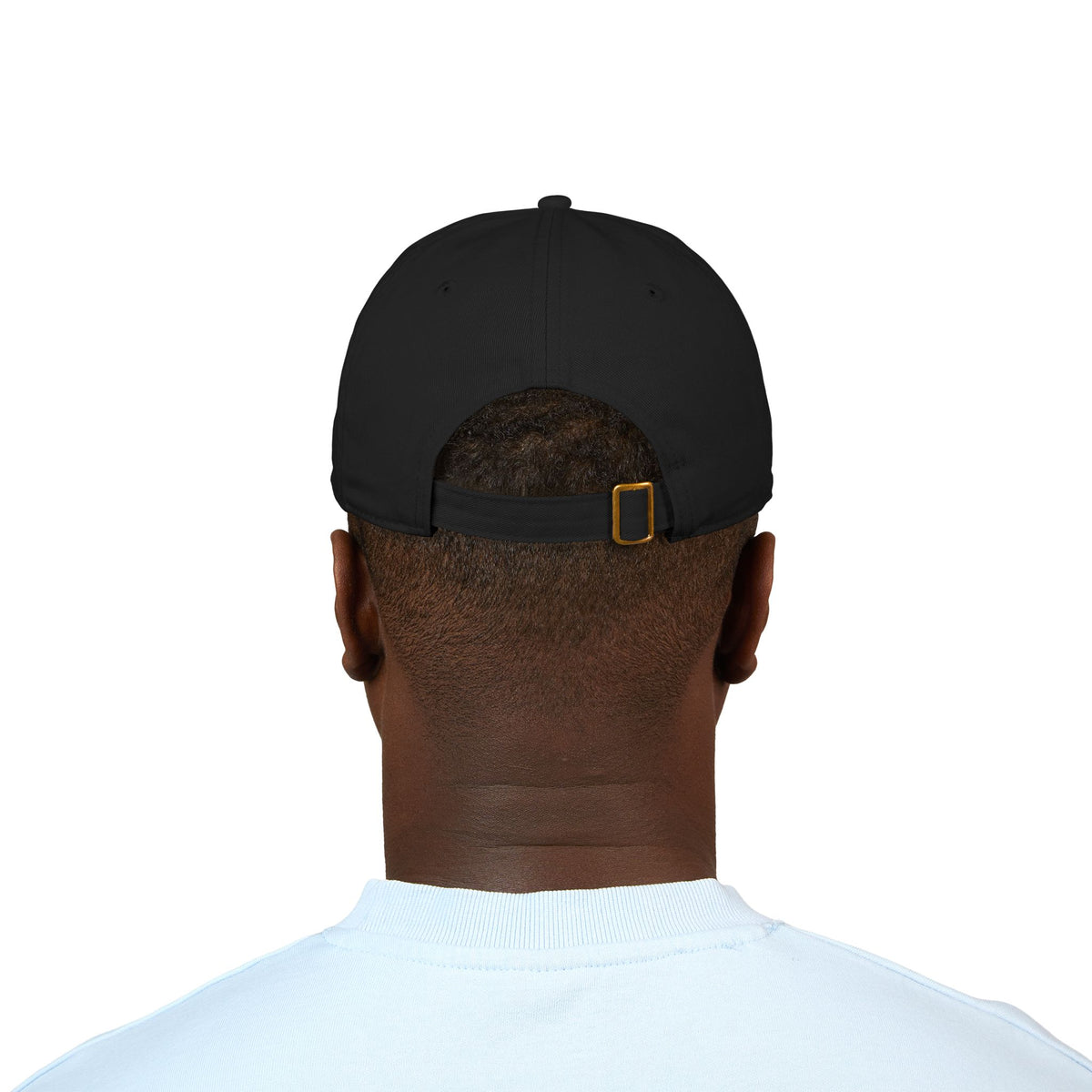 Organic embroidered baseball cap with "One of a Kind" design, casual minimal hat by Printify, made from eco-friendly materials.