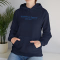 Black WyldeHaven Apparel Signature embroidered hoodie with detailed logo and cozy fabric, designed by Printify.