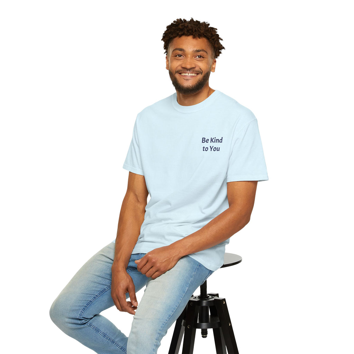 Light gray Be Kind to You T-Shirt by Printify featuring a minimalist positive message printed on the front.