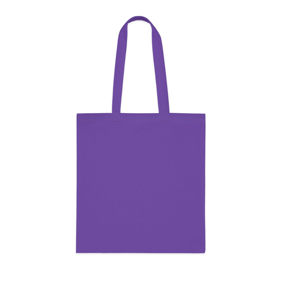 Printify Monogram Circle Cotton Tote bag with WH logo, featuring durable canvas material and stylish design.