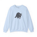 Raccoon graphic sweatshirt from Wyldelife Collection featuring detailed wildlife art on a comfortable Printify sweatshirt.