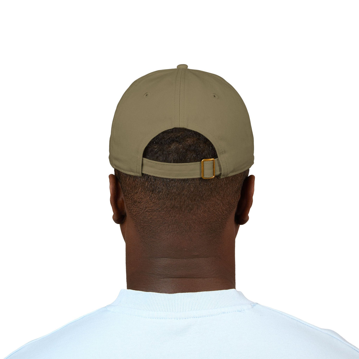 Organic embroidered baseball cap by Printify featuring a minimal casual design and "One of a Kind" embroidery.