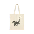 Printify Iguana Tote Bag with detailed wildlife illustration from Wyldelife Collection, featuring a vibrant iguana design on fabric.