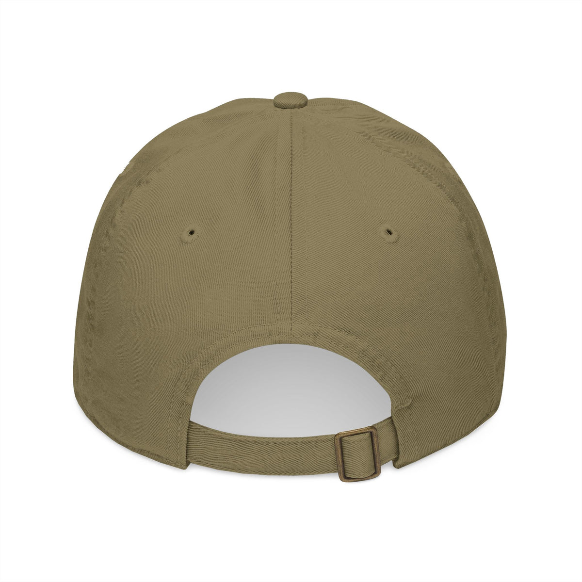 Organic embroidered baseball cap by Printify featuring minimalist design and casual style, with "One of a Kind" embroidery.