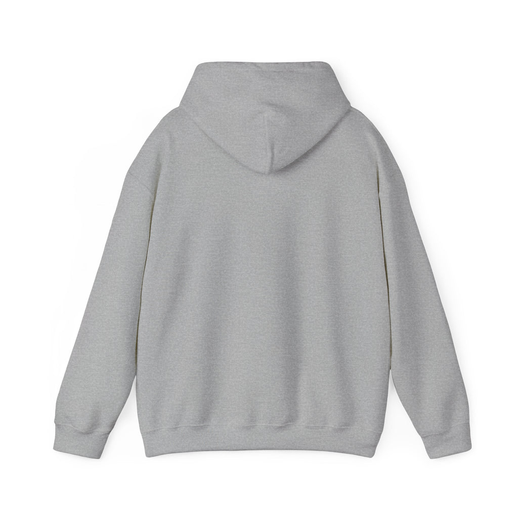 Printify monogram circle hoodie featuring WyldeHaven Apparel Est. 2026 logo, shown in a cozy, stylish sweatshirt design.