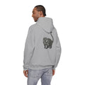 Printify Coati graphic hoodie with large wildlife back print from Wyldelife Collection, featuring a cozy hoodie with detailed coati illustration.