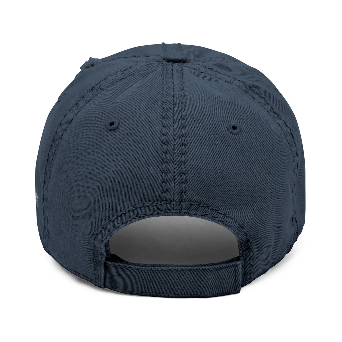 Personalised Roman Numeral Dad Hat by Printify, embroidered distressed vintage baseball cap in cotton with custom design.