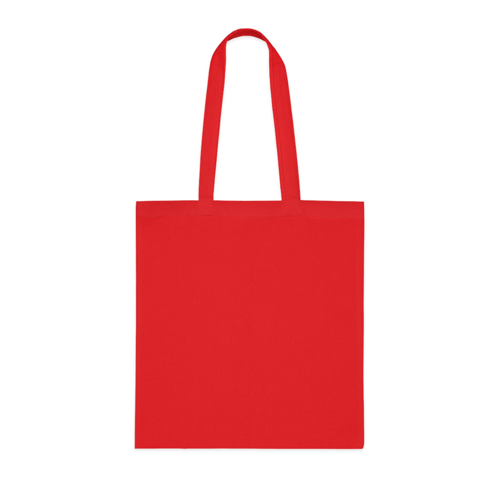 Printify Monogram Circle Cotton Tote bag with WH logo, stylish canvas bag ideal for everyday use and casual outings.