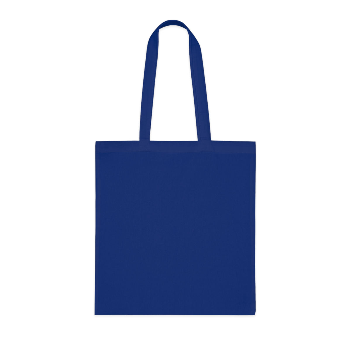 Printify Monogram Circle Cotton Tote bag featuring WH logo design, durable canvas material, and spacious carry capacity.