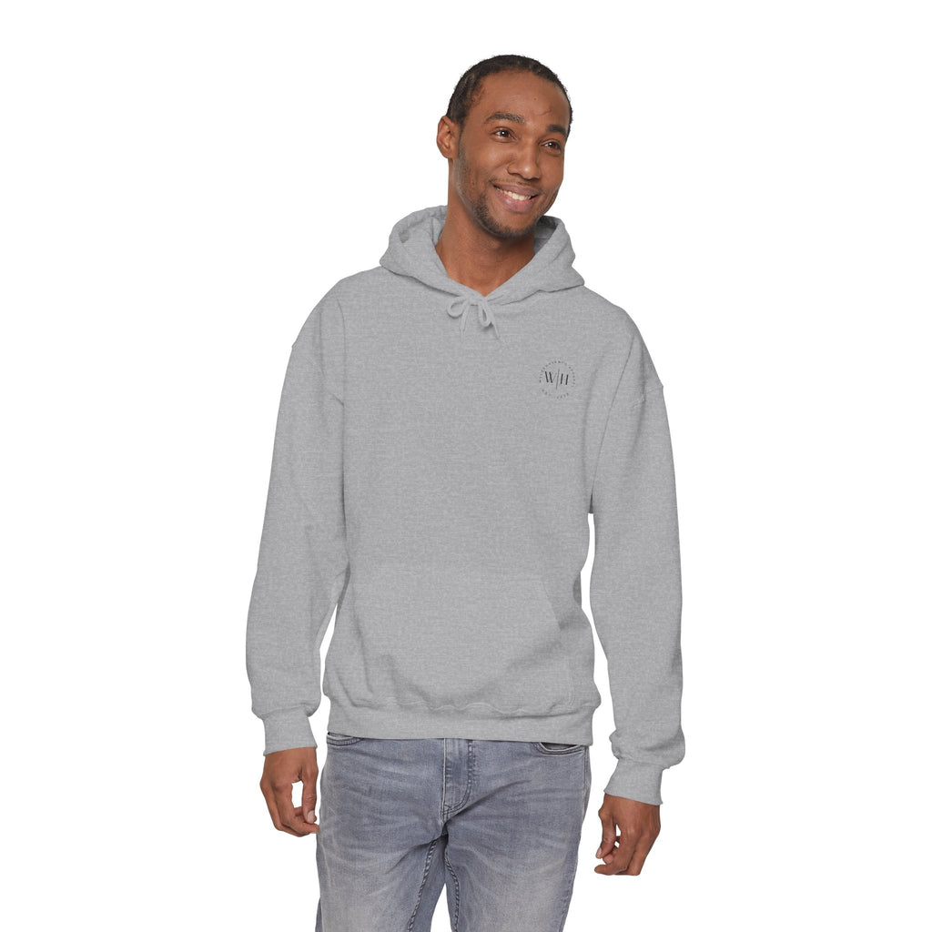 Vintage wildlife raccoon graphic hoodie by Printify, featuring a detailed raccoon illustration on a cozy hooded sweatshirt.