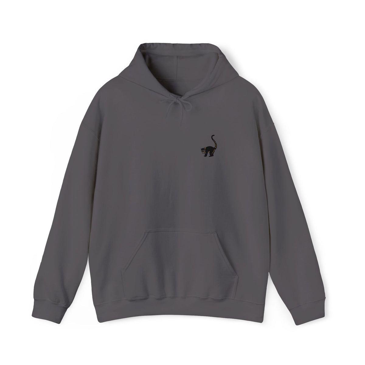 Coati embroidered hoodie by Printify featuring wildlife embroidery, unisex design, ideal for everyday wear and nature-inspired fashion.